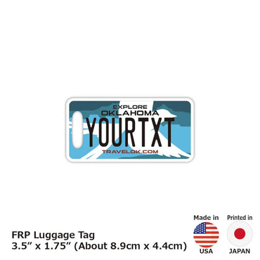 [Luggage tag] Oklahoma / Original American license plate type / Fashionable / Loss prevention tag