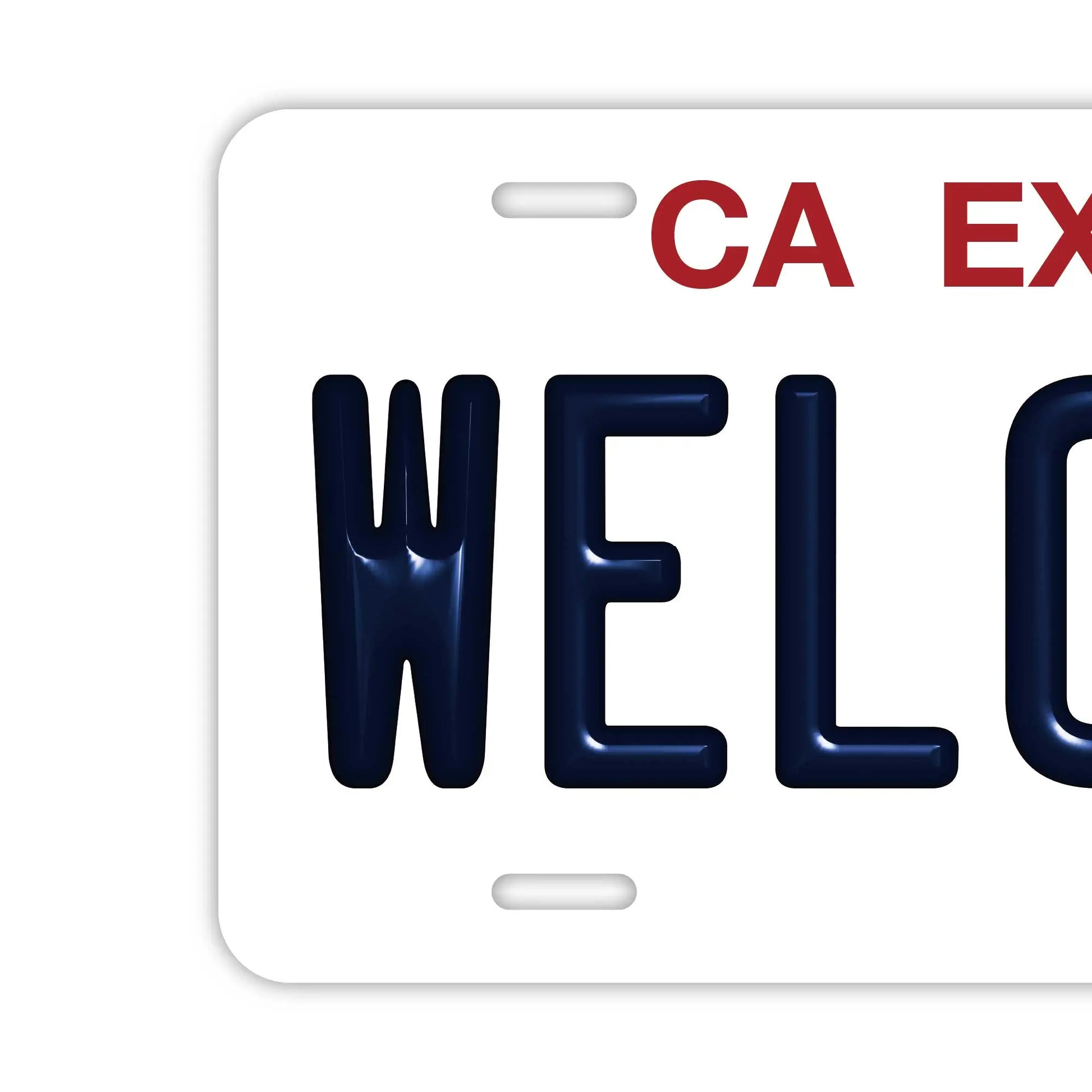 【ウェルカムボード看板】カリフォルニア州(公用車)・アメリカライセンスプレート型サイン・既製品 PL8HERO