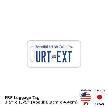 [Luggage tag] British Columbia / Original Canada License plate type / Fashionable / Loss prevention tag