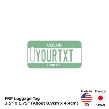 [Luggage tag] Color / Green / Original American license plate type / Fashionable / Loss prevention tag