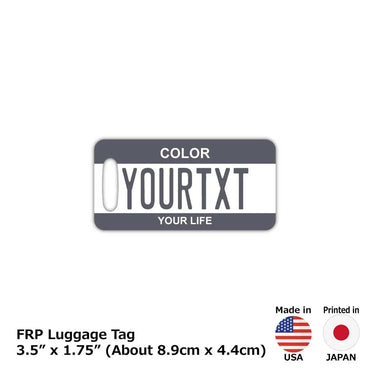 [Luggage tag] Color / Gray / Original American license plate type / Fashionable / Loss prevention tag