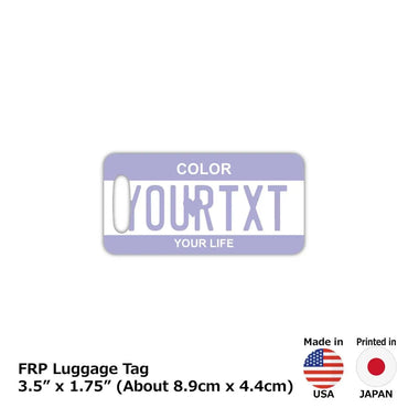 [Luggage tag] Color / Purple / Original American license plate type / Fashionable / Loss prevention tag