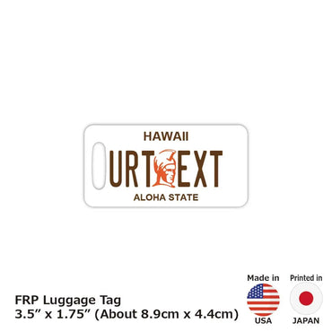 [Luggage tag] Hawaii / Kamehameha the Great / Original American license plate type / Fashionable / Loss prevention tag