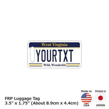 [Luggage tag] West Virginia / Original American license plate type / fashionable / loss prevention tag