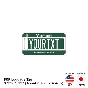 [Luggage tag] Vermont / Original American license plate type / fashionable / loss prevention tag