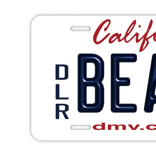 【ビーチ看板】カリフォルニア州ディーラー・アメリカライセンスプレート型サイン PL8HERO