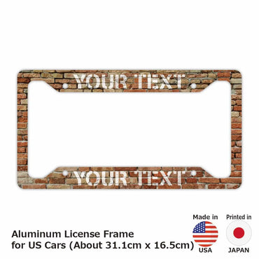 [Number frame for US cars] Brick