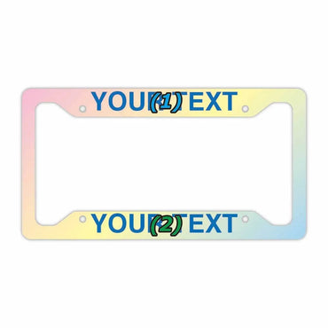 [Number frame for US cars] Gradation pastel