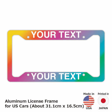 [Number frame for US cars] Gradation summer