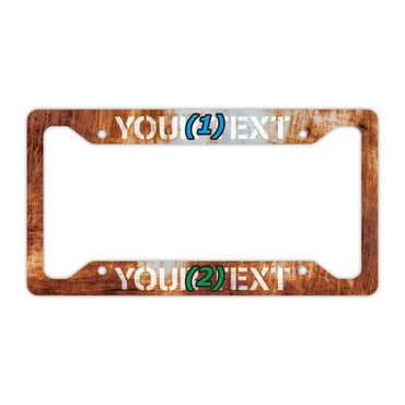 [Number frame for US cars] Vintage rust