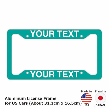 [Number frame for US cars] Solid turquoise