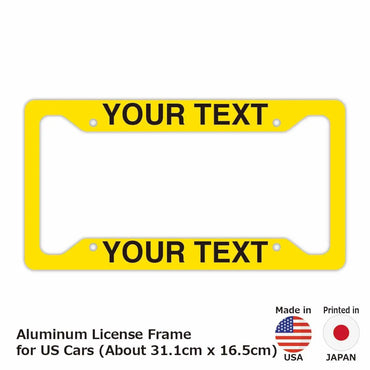 [Number frame for US cars] Solid yellow