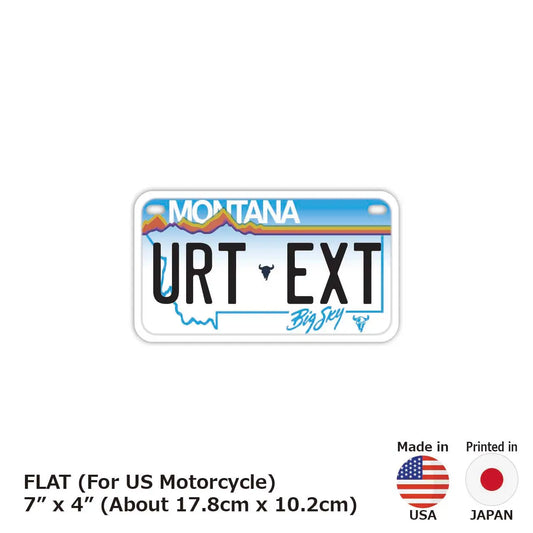 【中・USバイク用】モンタナ/オリジナルアメリカナンバープレート PL8HERO