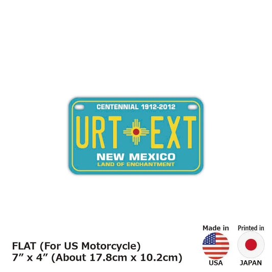 【中・USバイク用】ニューメキシコ/オリジナルアメリカナンバープレート PL8HERO