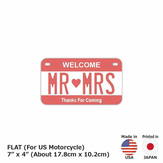 【中・USバイク用】カラー・ピンク/オリジナルアメリカナンバープレート PL8HERO