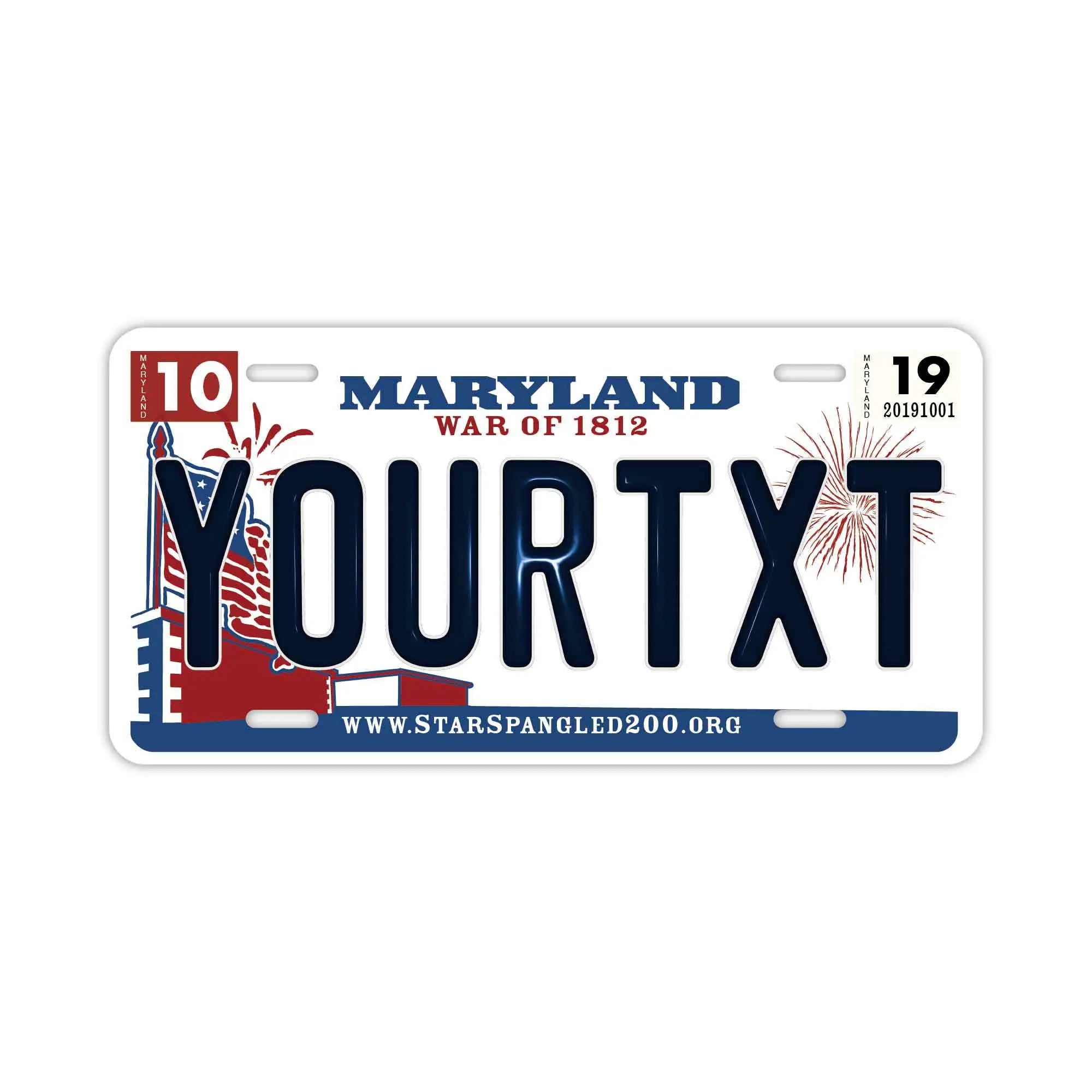 [Large/US Car] Maryland/Original America Embossed Number Plate Fashionable  Nameplate Signboard - PL8HERO