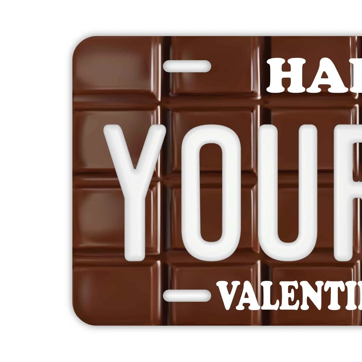【大・US車用】チョコレートバー（バレンタイン）/オリジナルアメリカエンボスナンバープレート おしゃれ表札看板 PL8HERO