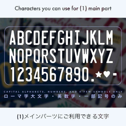 【大・US車用】フロリダ2000's/オリジナルアメリカエンボスナンバープレート おしゃれ表札看板 PL8HERO