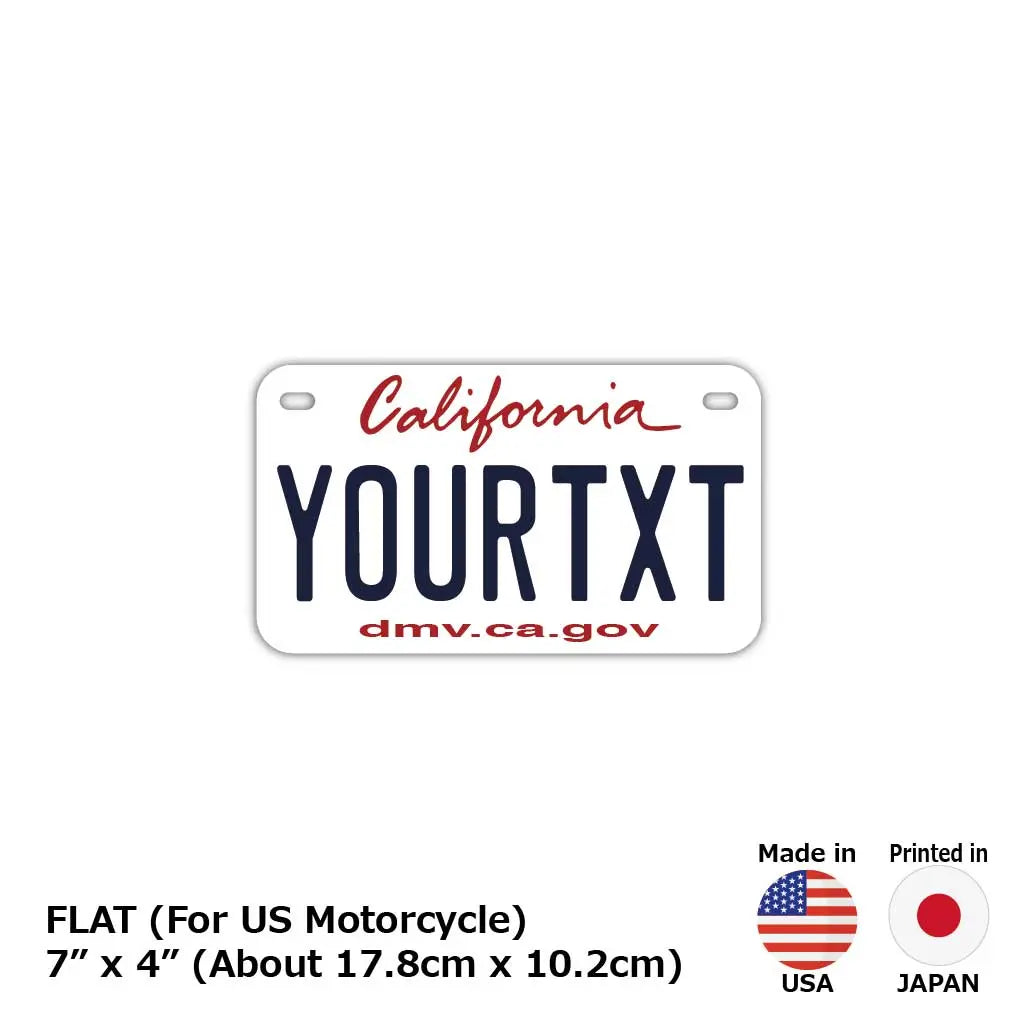 【中・USバイク用】カリフォルニア2011/オリジナルアメリカナンバープレート PL8HERO