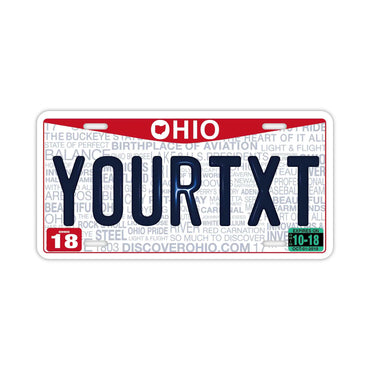 [Large/US Car] Ohio 2013/Original America Embossed License Plate Fashionable Nameplate Sign