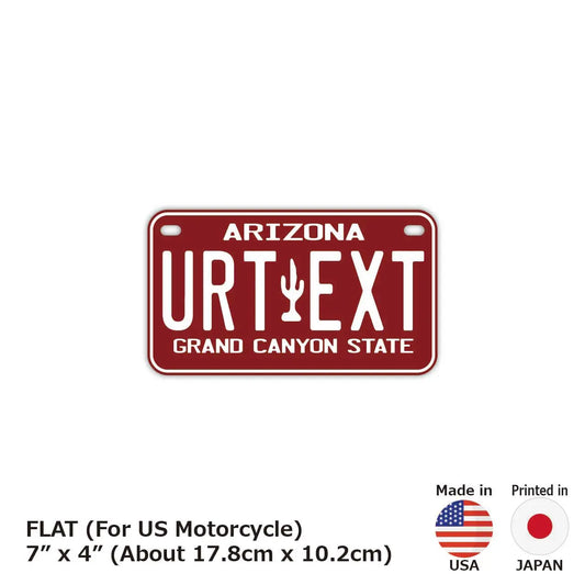【中・USバイク用】アリゾナ80s/オリジナルアメリカナンバープレート PL8HERO